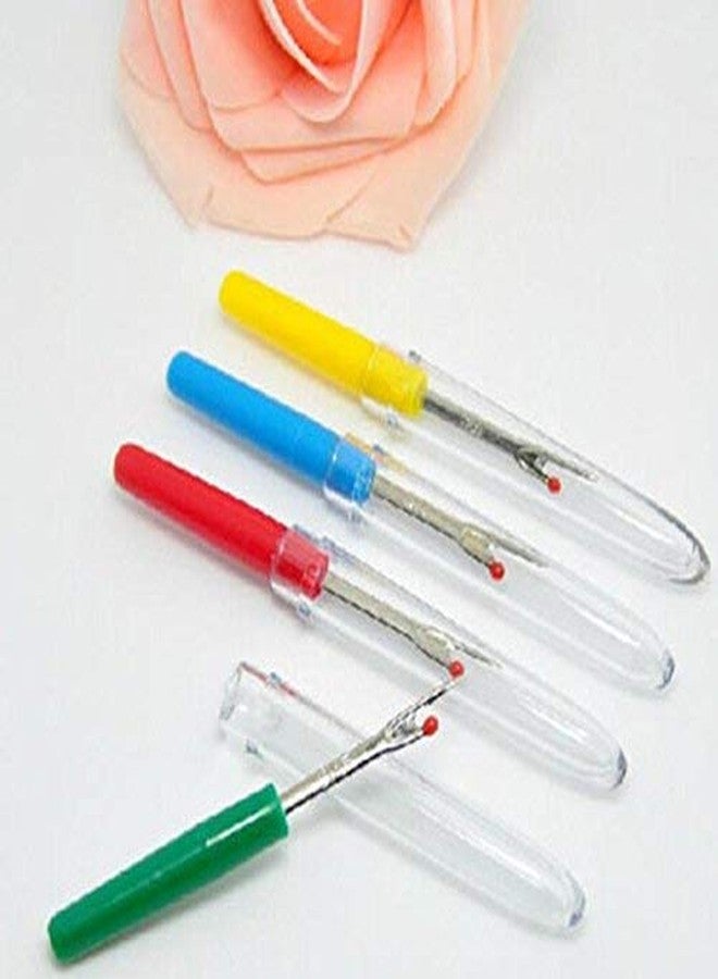 Husky 4Pcs Colorful Plastic Handle Craft Thread Cutter Seam Ripper Stitch Unpicker Sewing Tool for Home Supplies - Image 2
